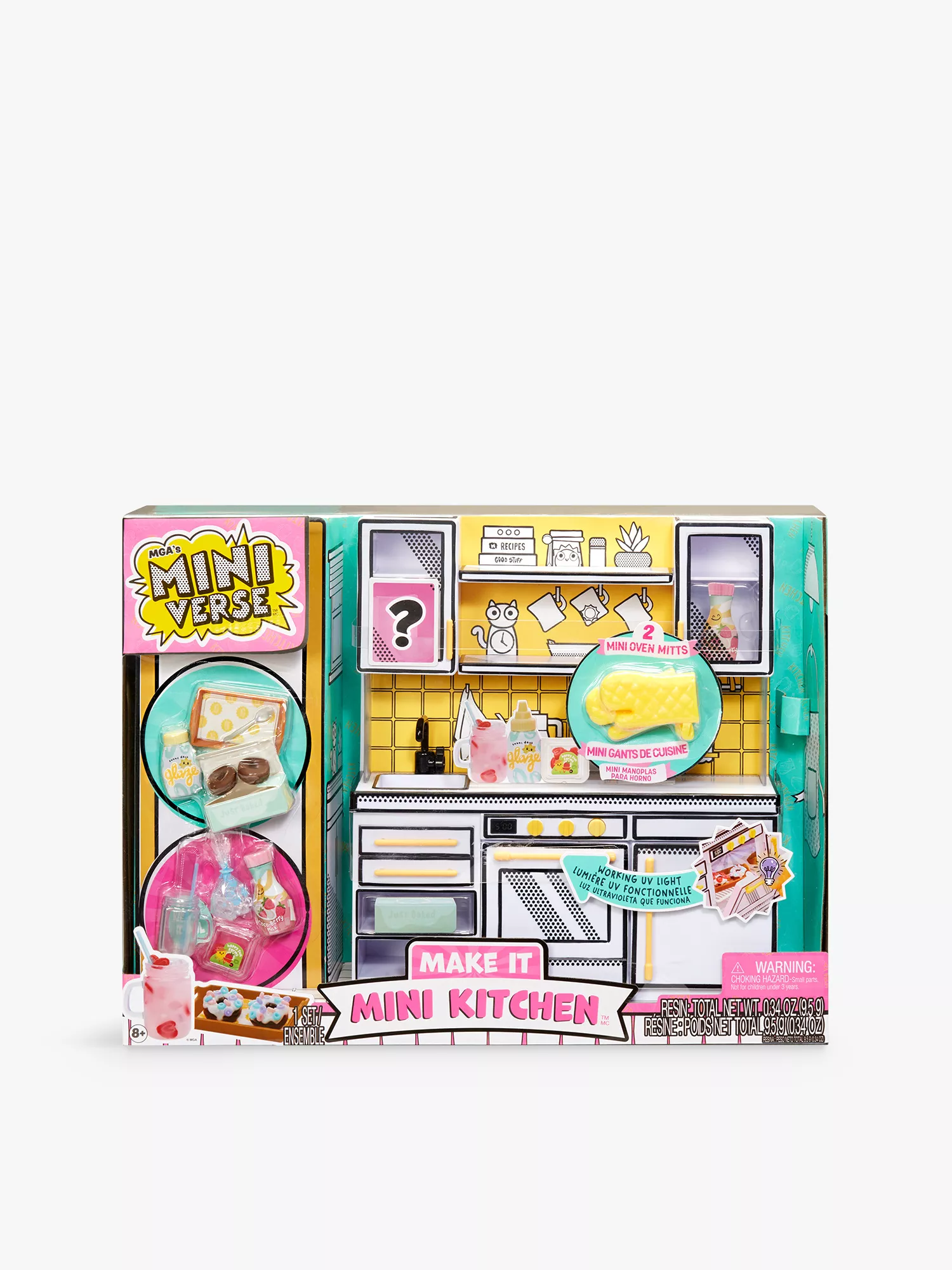 MGA Miniverse Make It Mini Kitchen + ZURU Mini Brands Fill the Fridge Bundle