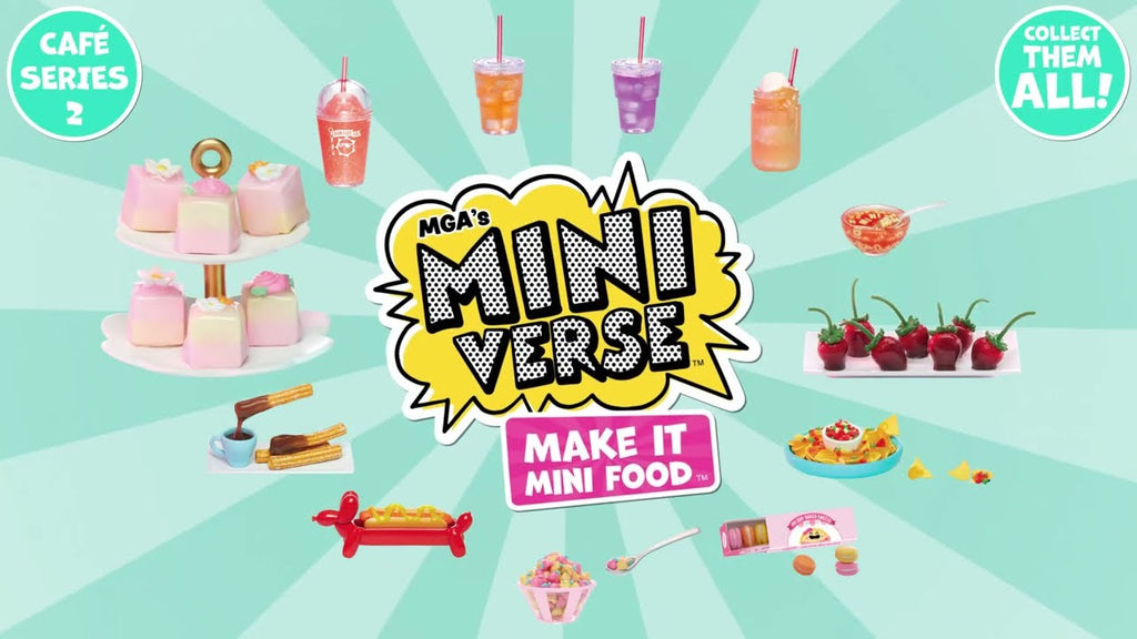 MGA Miniverse Make It Mini Cafe Series 2 Display + 1 Mystery Ball